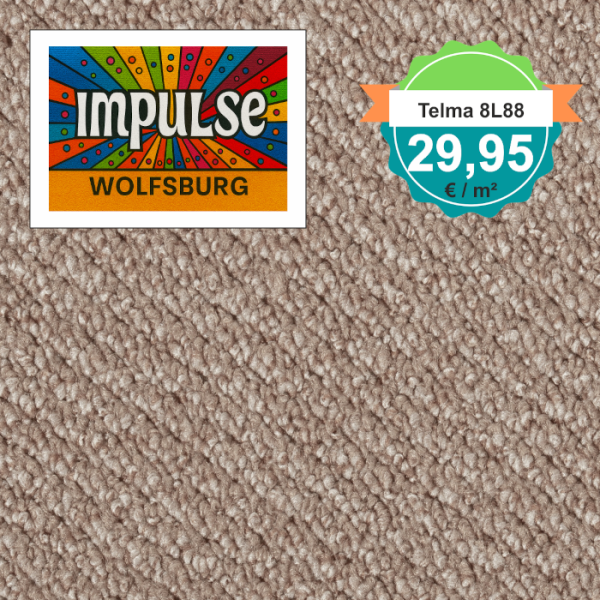 Quadratisches Bild vom Vorwerk Telma Teppichboden in sand